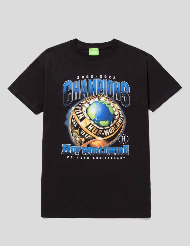 HUF Shirt Championss / s tee black